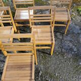 Série de 6 chaises René Gabriel