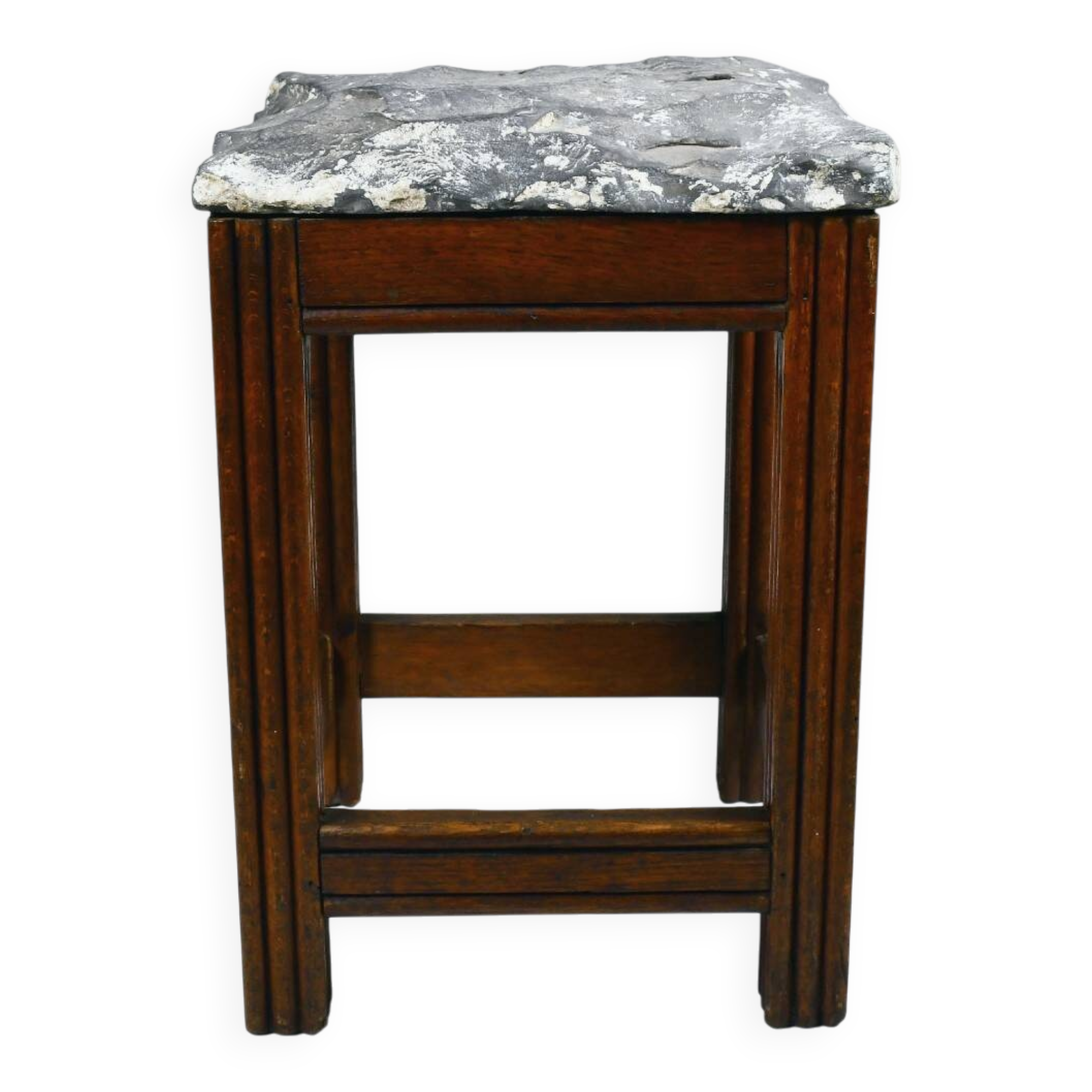 Tabourets vintage en pierre et bois x 1