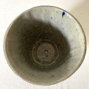 Cache pot et pique fleurs , poterie au sel , années 70