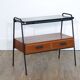 Vintage Scandinavian console in teak and marble 1960