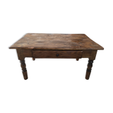 Wooden and turned feet coffee table