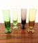 Vintage champagne flutes from the 1970s.