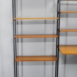 1970s Italian Teak Shelves Unit With Desk
