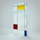 Miroir mural art De Stijl de Piet Mondriaan par Rimadesio, Italie, années 1980.