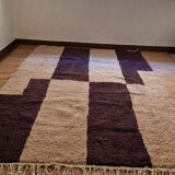 Handmade traditional pure natural wool rug, size 170 x 250 cm