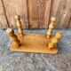 Vintage turned wooden foot stool/step stool