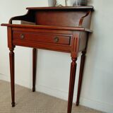 Small vintage desk/console in wood - Louis XVI style - 1 drawer