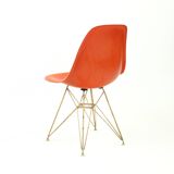 Orange Eiffel Base Chair By Charles And Ray Eames For Herman Miller, 1960s