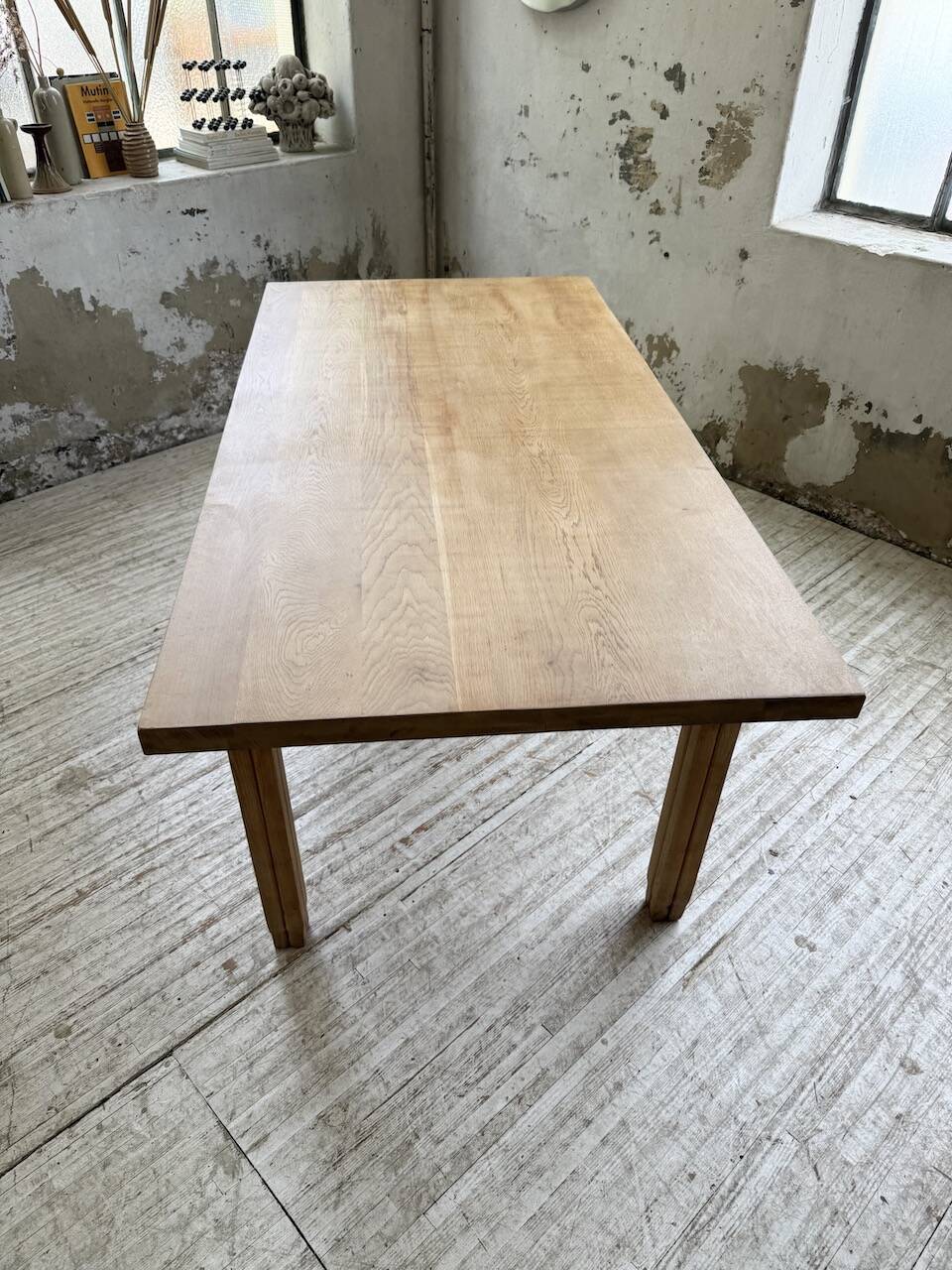Ancienne table de ferme en chêne