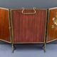 Rare miroir triptyque en bronze – 1900