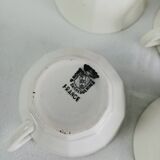 Set of 4 Digoin Sarreguemines coffee cups