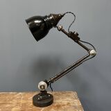 Early model Rademacher table lamp with black enamel shade