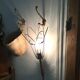 Lampe bois et fer à suspendre
