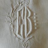 White linen tablecloth