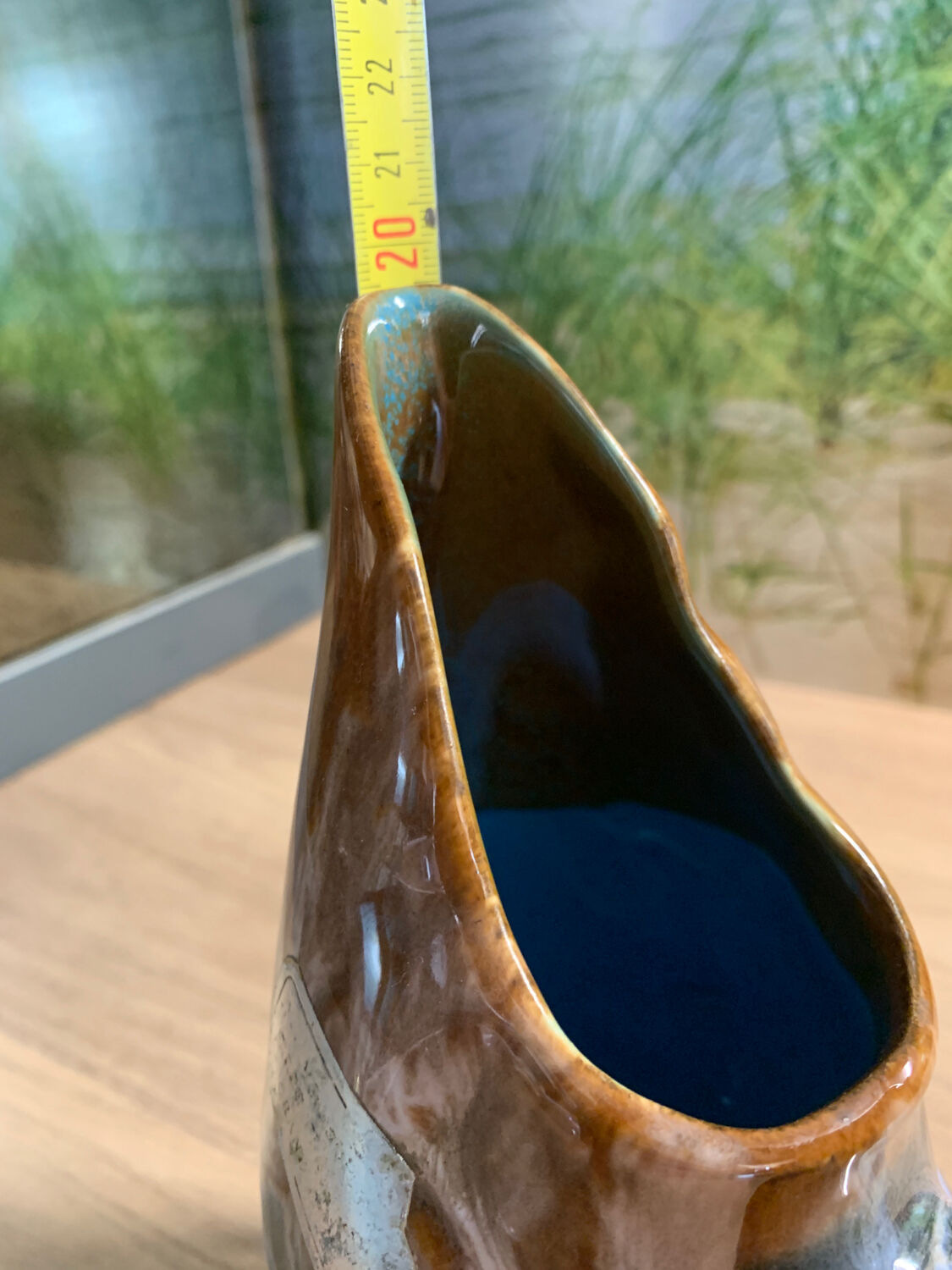 Pichet en grès flammé