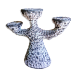 Ceramic scum three-branched lava candlestick