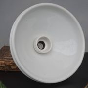 Early 1900 Industrial Mount Light Industrial Ceiling Porcelain Ceramic Lamp