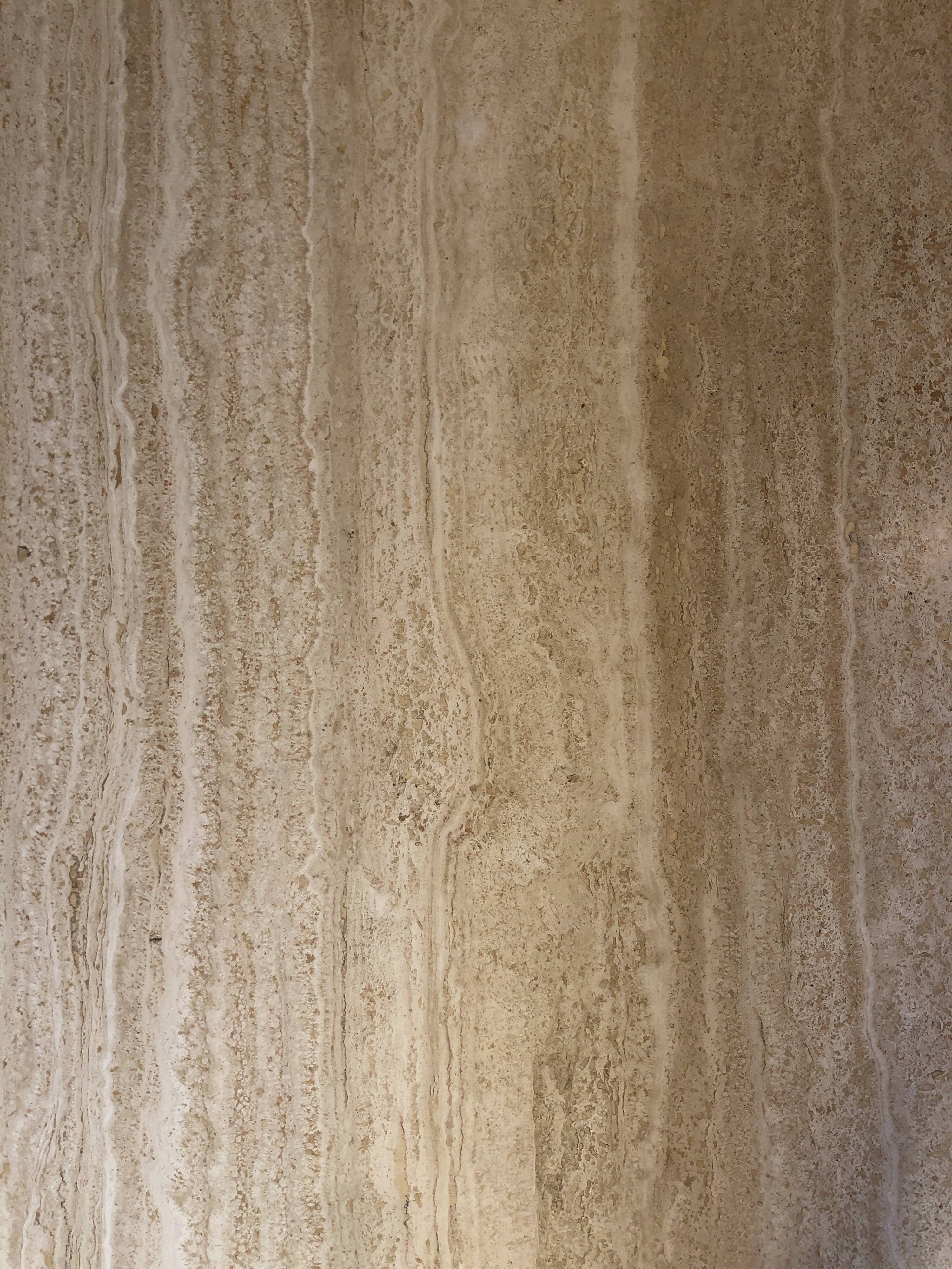 Rectangular travertine coffee table