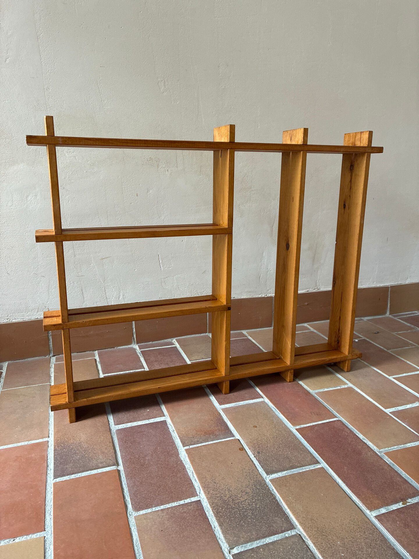 Rustic pine shelf