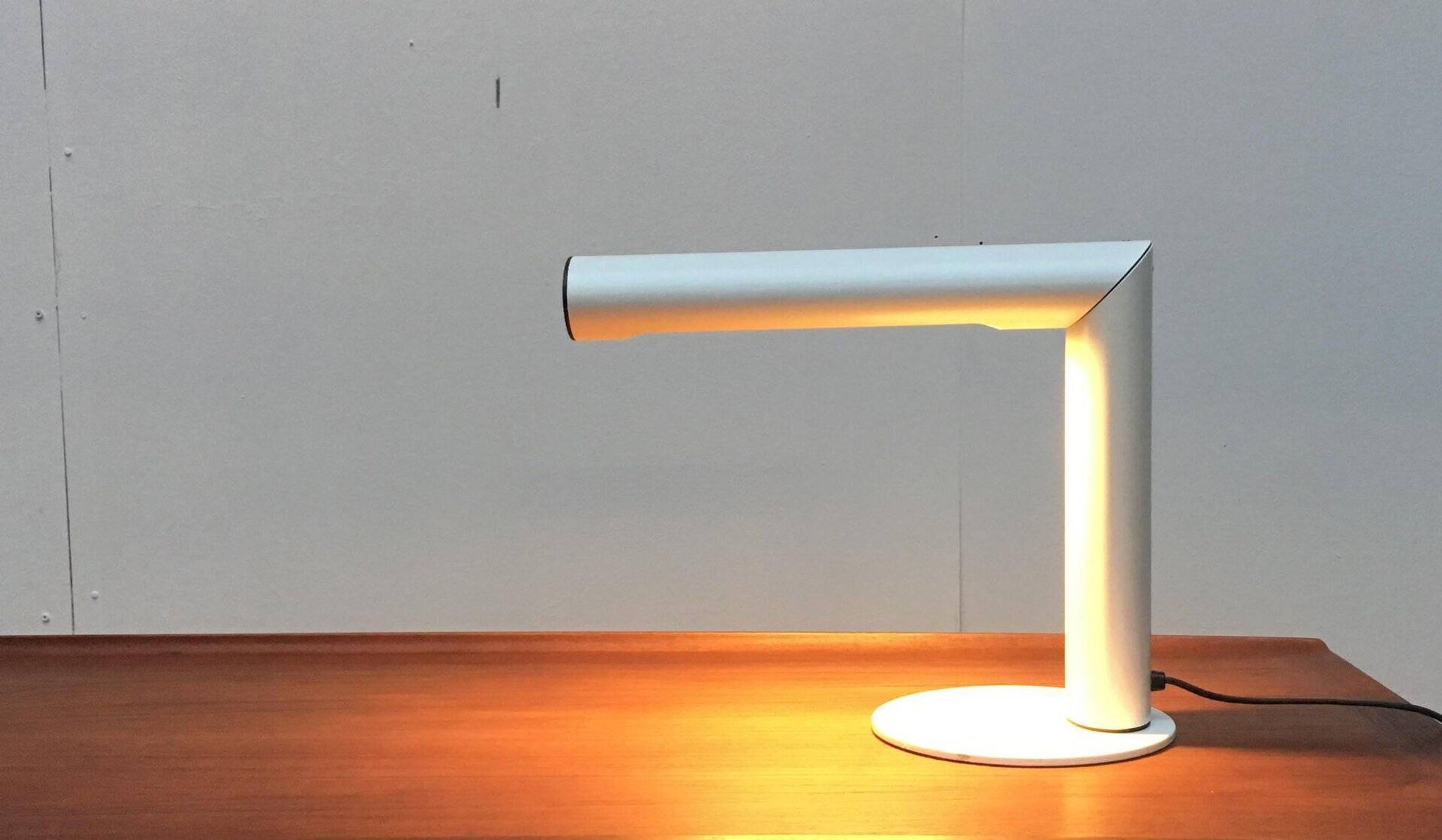 Lampe de table minimaliste en métal allemand de Brendel Leuchten, années 1970