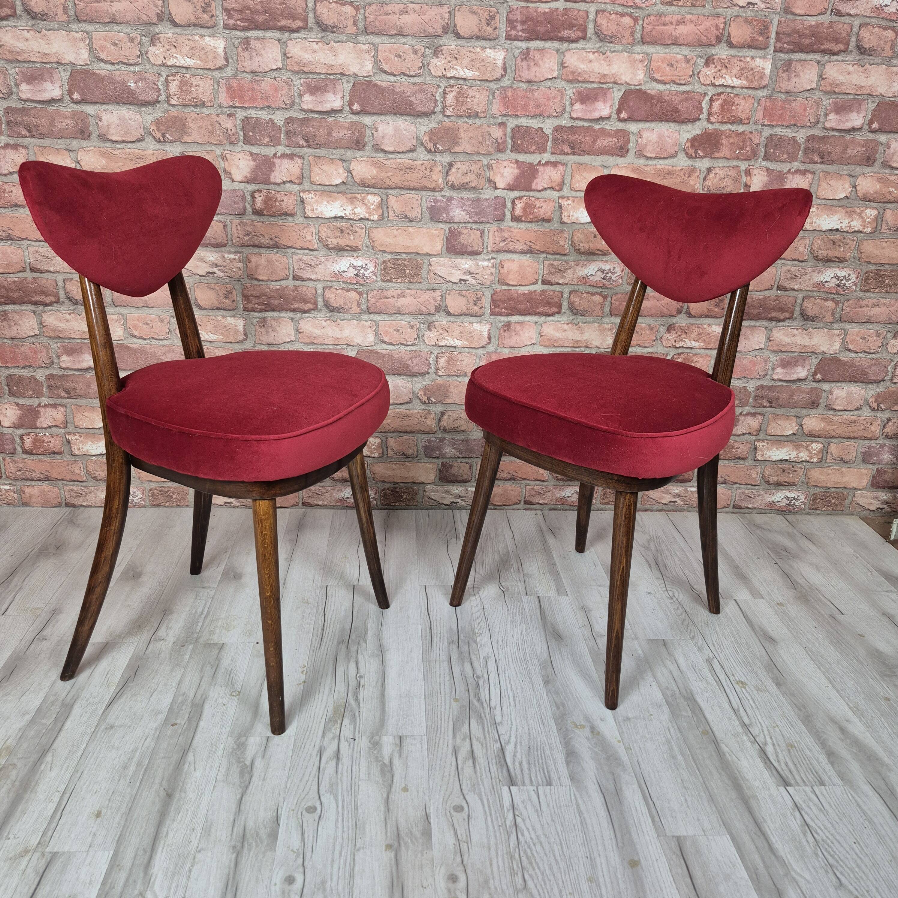 Pair of Iconic "Heart" Chairs by H. & J. Kurmanowicz – Award-Winning Polish