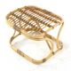 Rattan Footstool - mid century modern - japandi