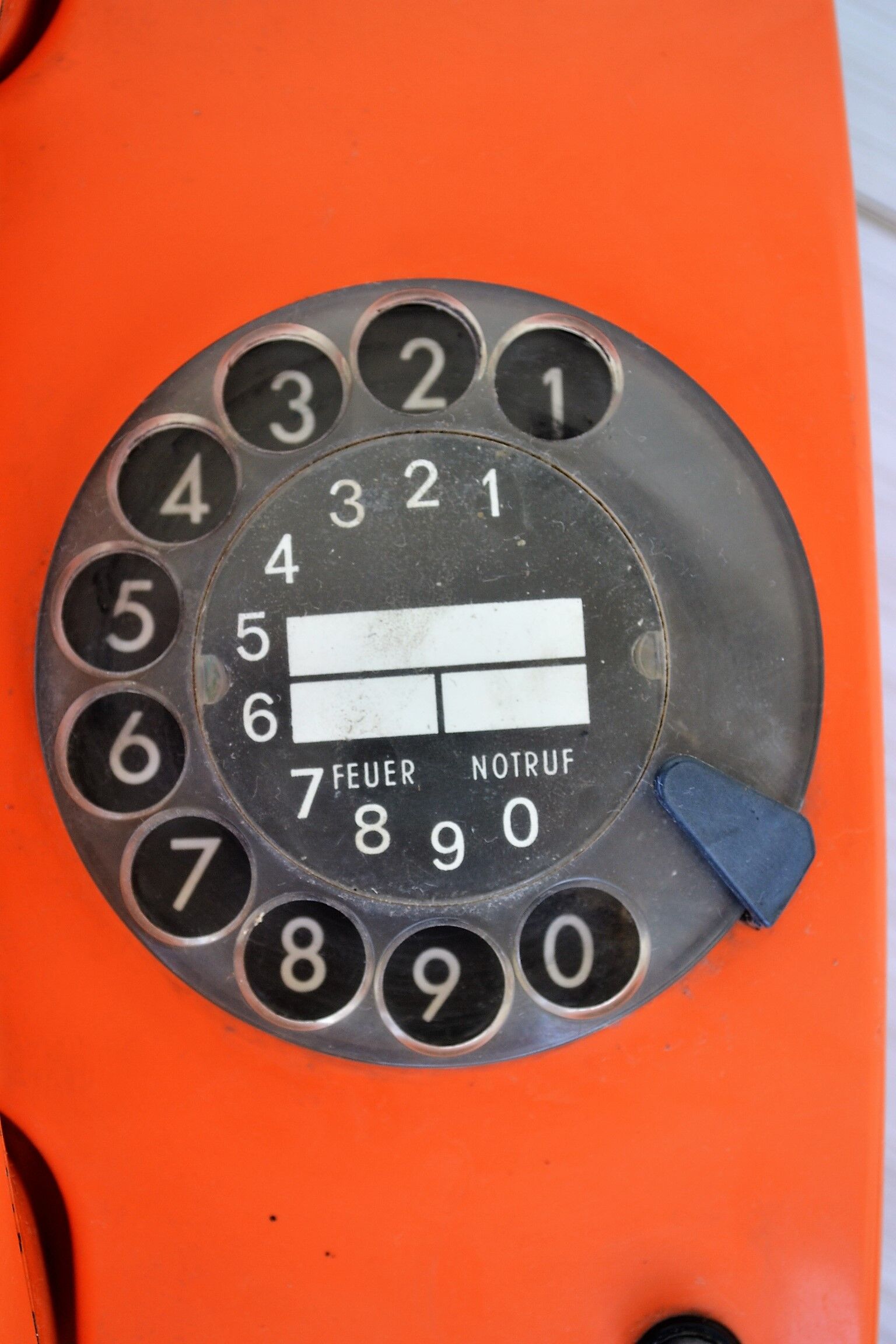 Siemens vintage orange phone, 70s