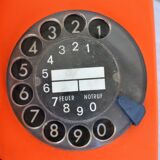 Siemens vintage orange phone, 70s