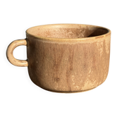 Tasse en grès émaillé brun H6,5 D10,5