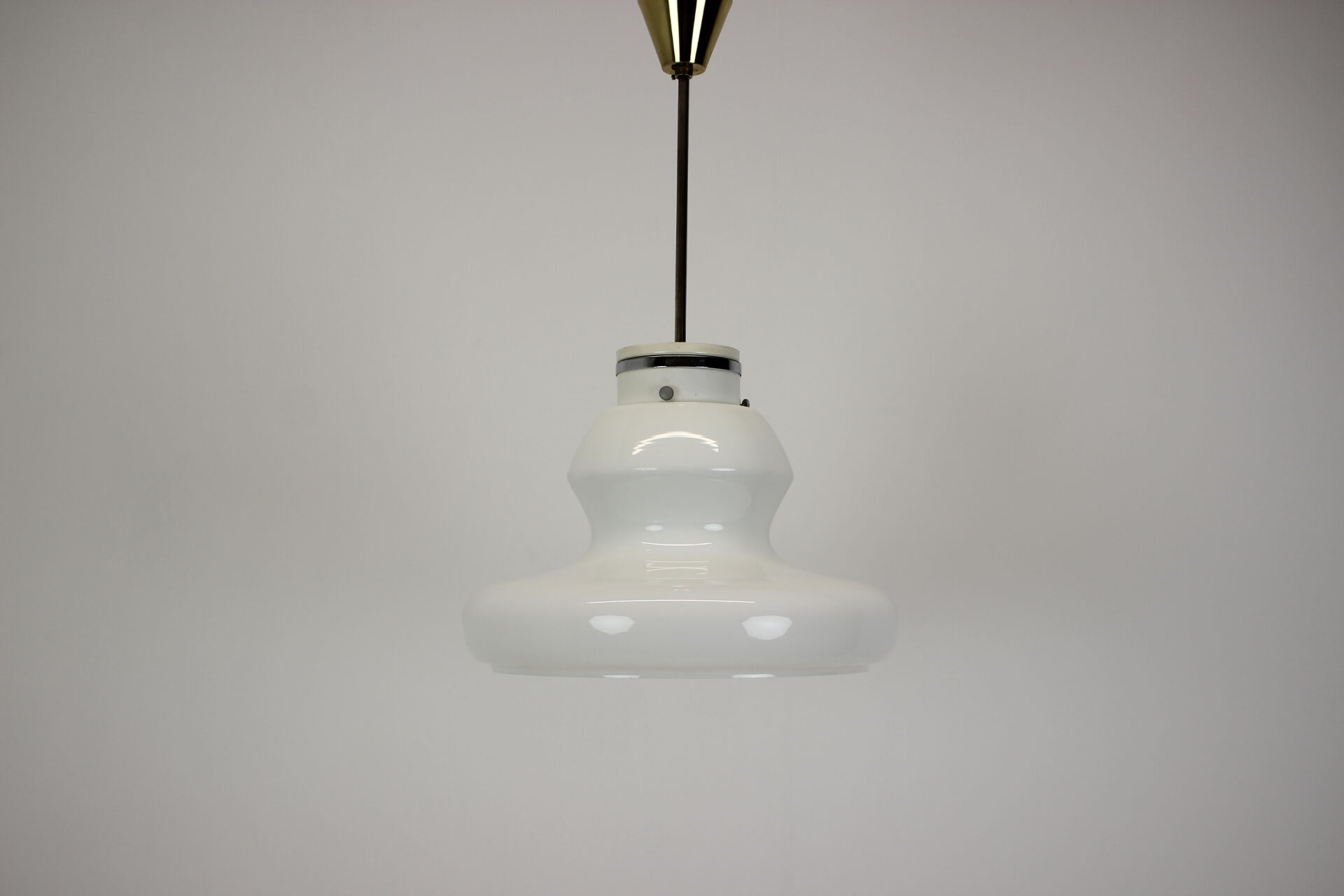 Midcentury Glass Pedant by Napako,1960s