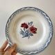 set of 5 Digoin Sarreguemines flat plates model Juliette / Nina Rosa 50s