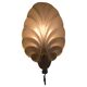Shell-shaped frosted glass applique, Swedish Modern 1950s