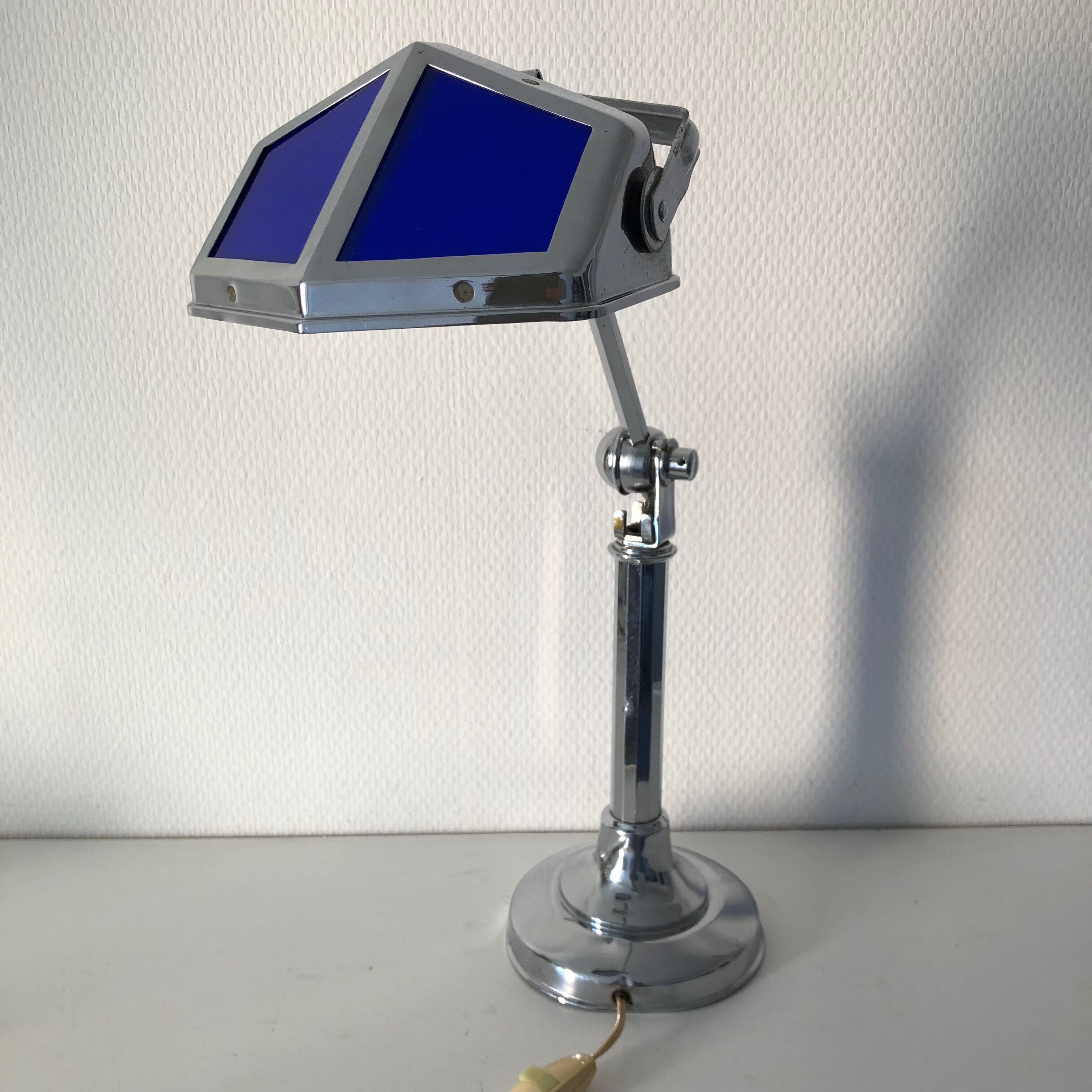 Lamp pirouett deco chrome 1930