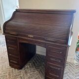 Antique directors oak roll top desk