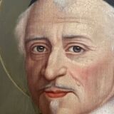 Large portrait of Saint John Eudes, oil on canvas, 19th century