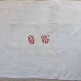 Tablecloth with central TC monogram
