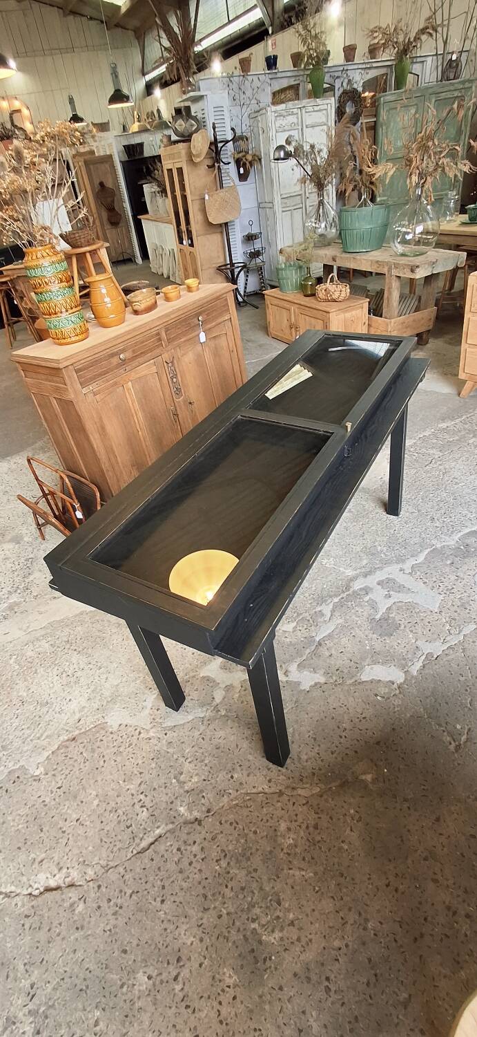 Antique display cabinet on legs