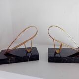 Pair of Gold Starry design bookends