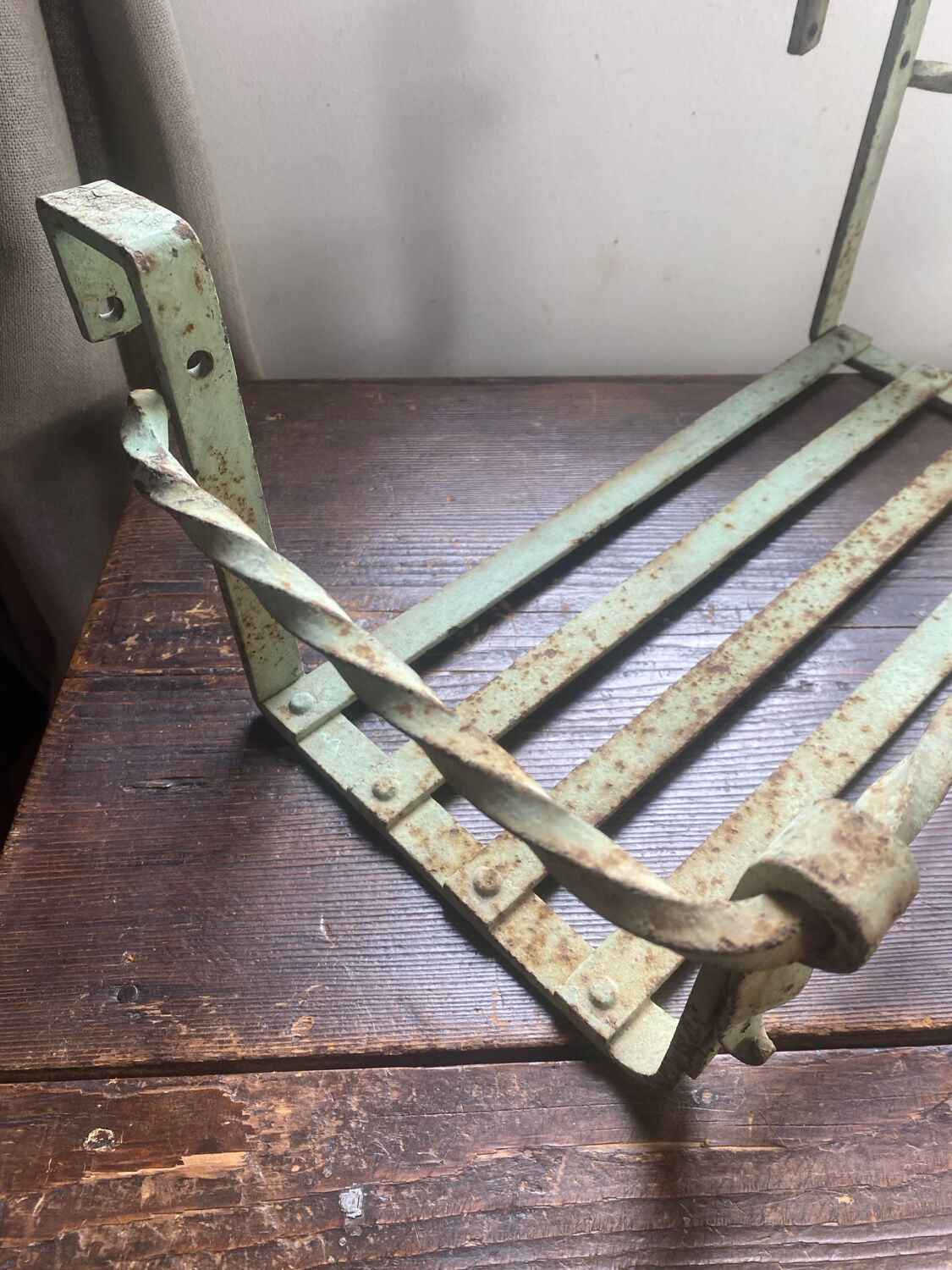 Wrought iron balcony planters