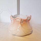 Art Deco Style French Porcelain Planter or Vase in Barbotine