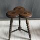 Antique Bobbin Sidetable Plantable 19th Century