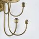 Wall sconce with nine arms in brass, France, circa 1950.