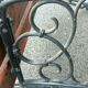 Old garden bench cast iron legs