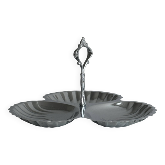 Metal servant with three compartments