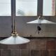 Duo de suspensions en opaline blanche