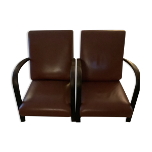 Paire de fauteuils art