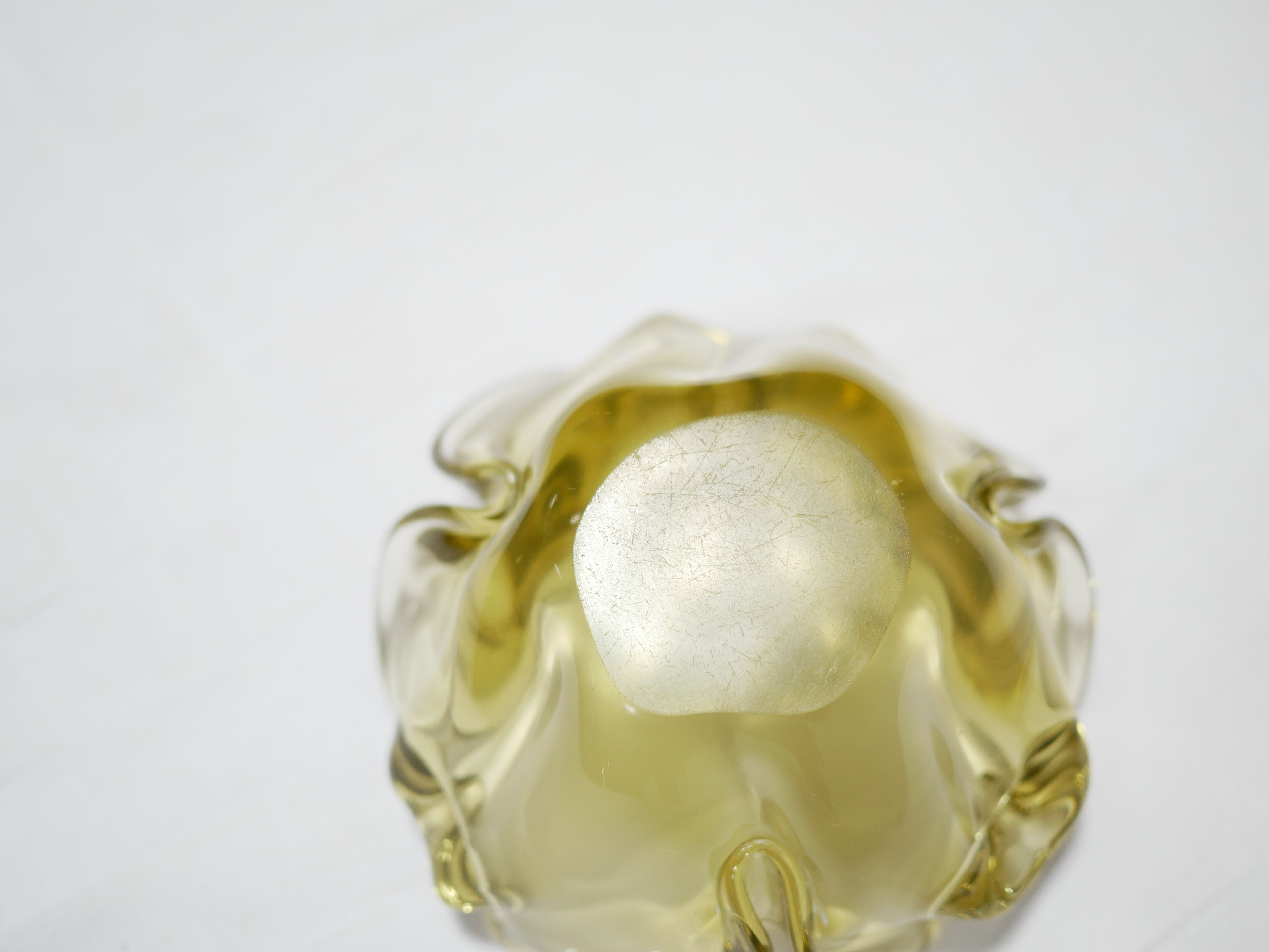 Empty vintage Murano glass pocket