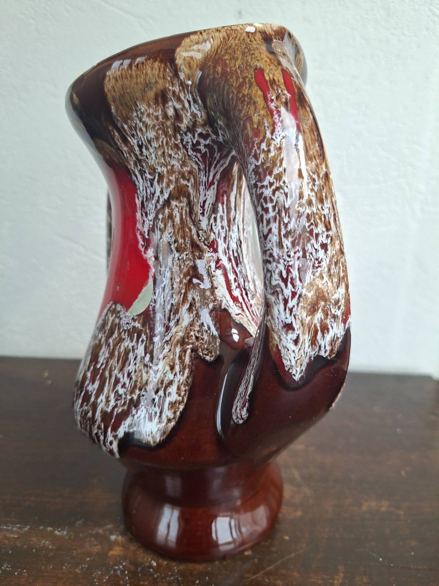 Vintage 70s Pitcher Vase - Vallauris Fat Lava Style - 24 cm