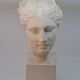 Female plaster head – antique style – decorative bust 43 cm