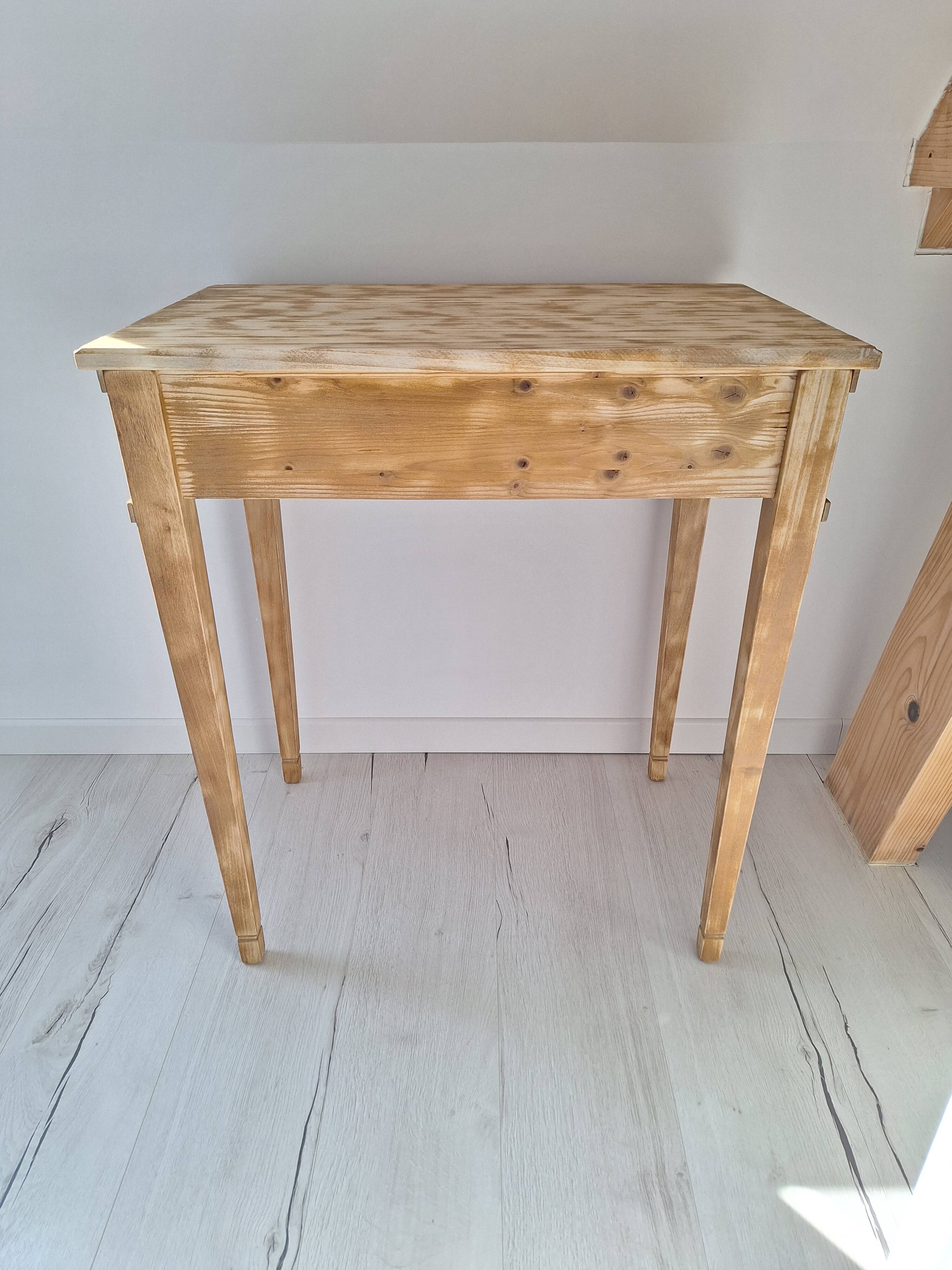 Bureau / Side table / Console in solid wood in Louis-Philippe style
